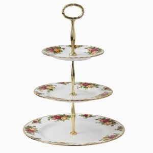 Royal Albert Old country Roses 3 tier Cake Stand